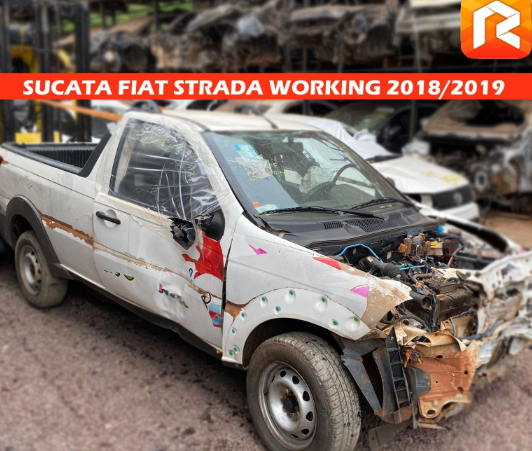 Sucata Fiat Strada 1.4 Working 2018 2019 Retirada De Peças