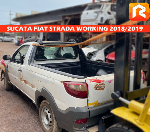 Sucata Fiat Strada 1.4 Working 2018 2019 Retirada De Peças