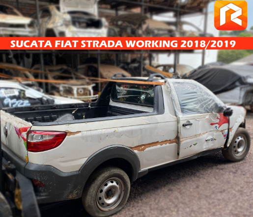 Sucata Fiat Strada 1.4 Working 2018 2019 Retirada De Peças