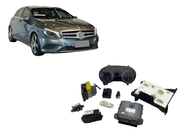 Kit Modulo Injeção Code Chave Mercedes A200 1.6 2015 Turbo